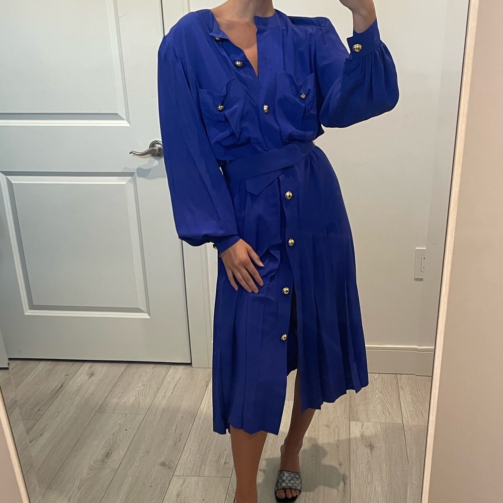 Akris Vintage Silk Dress - Picture 3 of 16